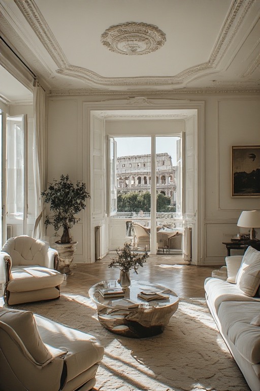 Splendido appartamento a Roma con vista mozzafiato sul Colosseo