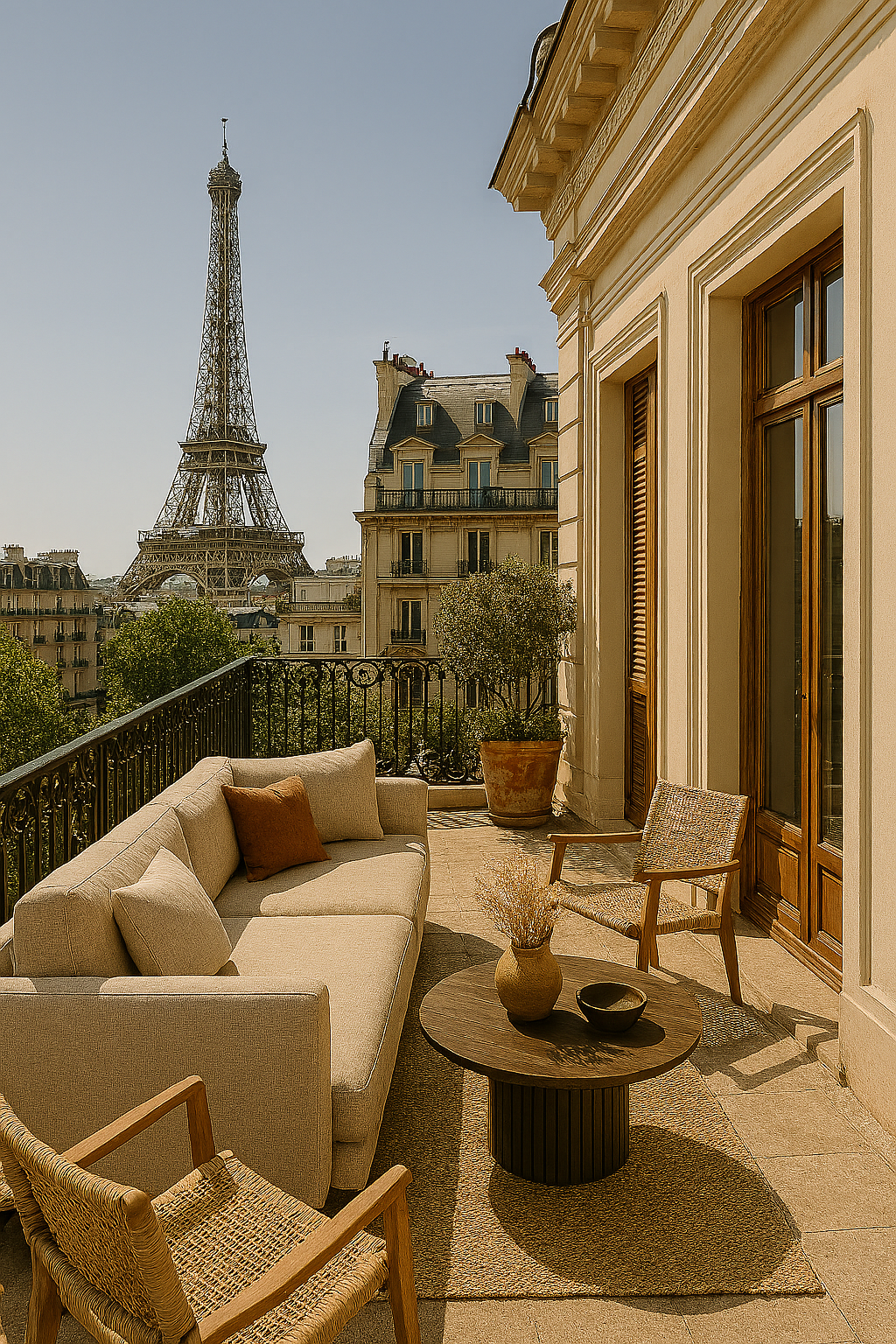 Jolie appartement Parisien vue sur Tour Eiffel